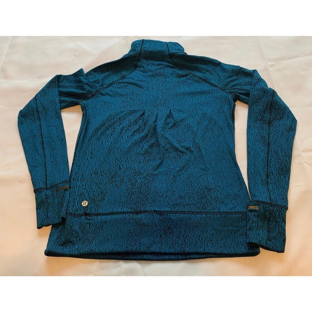 Lululemon Athletic Sweatshirt Women's Blue Long Sleeve Mock Neck Size 6